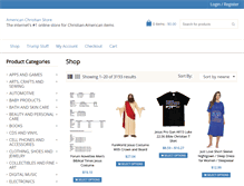 Tablet Screenshot of americanchristianstore.com